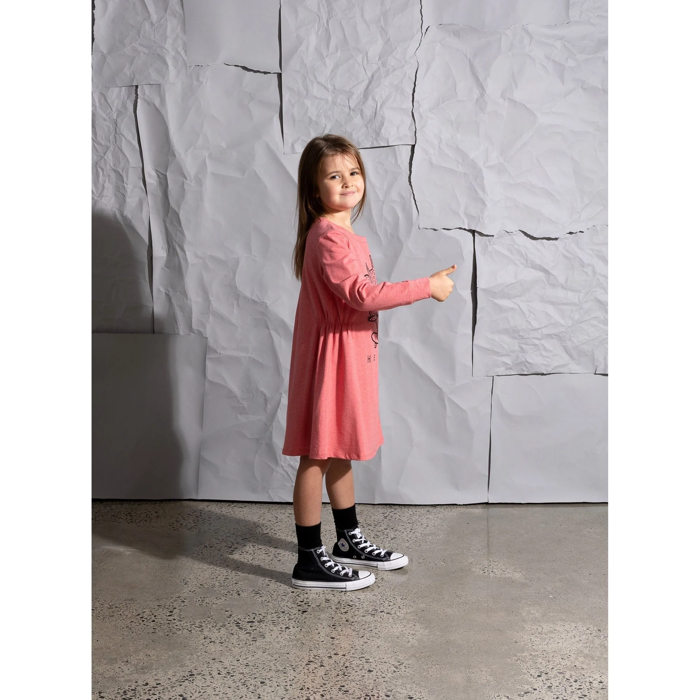 Skating Squirrel Dress - Rose Marle