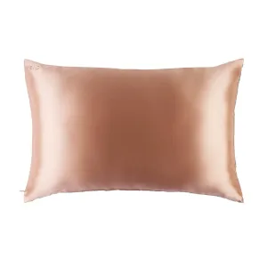 Slip Silk Rose Gold Queen Zippered Pillowcase