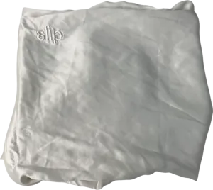 Slip White Queen Zippered Pillowcase 100% Silk One Size