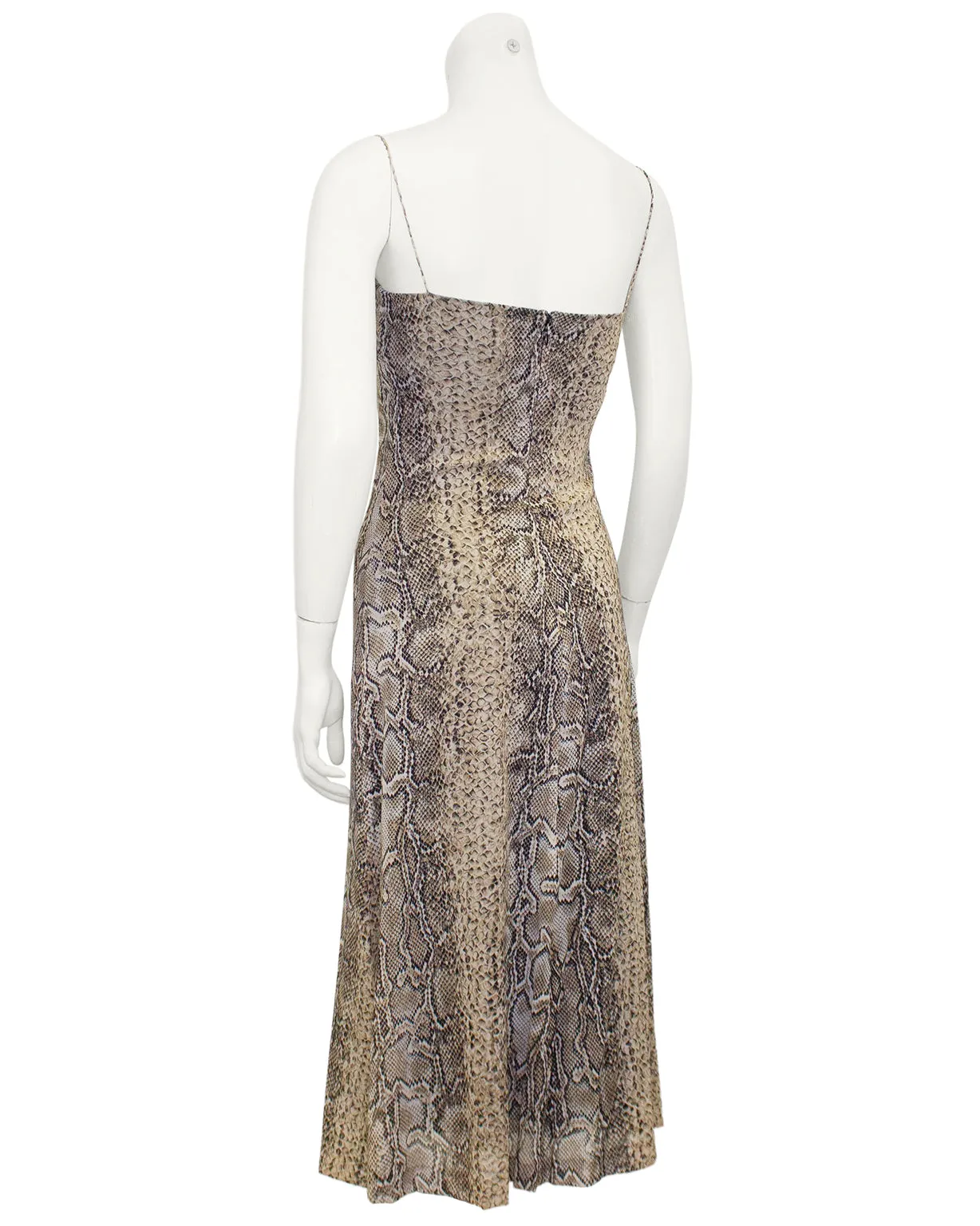 Snake Print Slip Dress