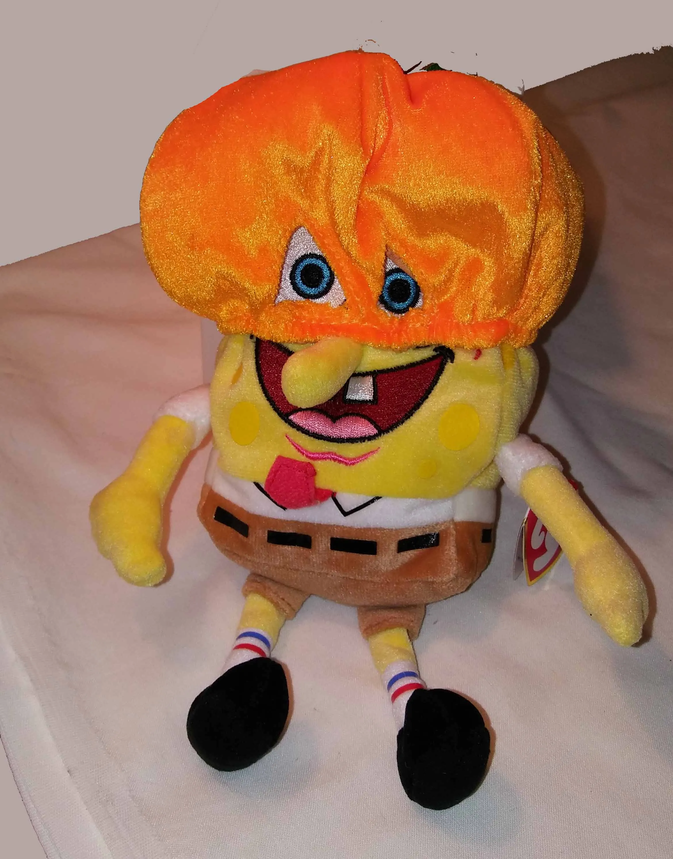 SPONGEBOB PUMPKINMASK TY BEANIE BABY