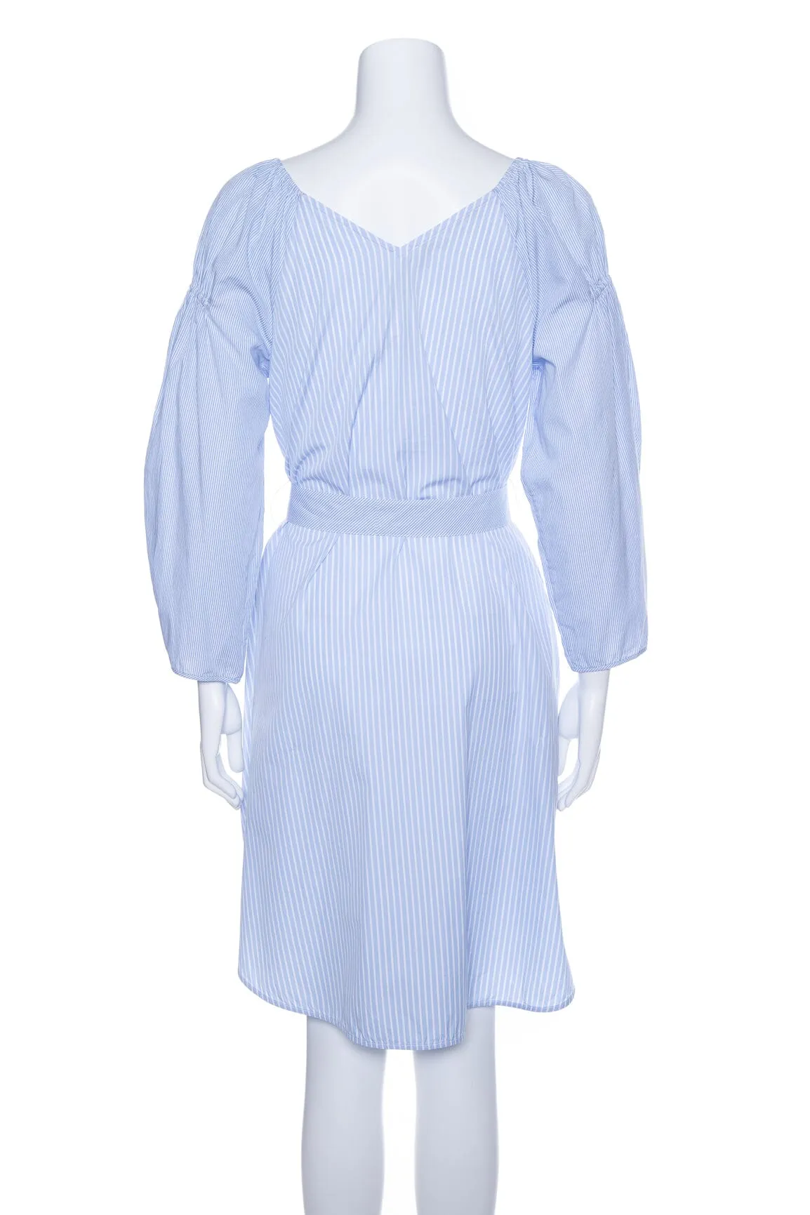 Stella McCartney Blue Stripe Cotton Button Down Dress SZ 40
