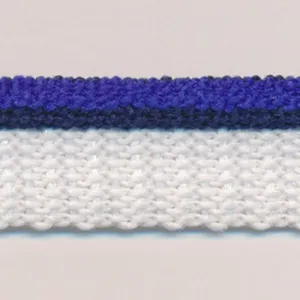 Stripe Pile Piping #17 Navy & Night Blue & White