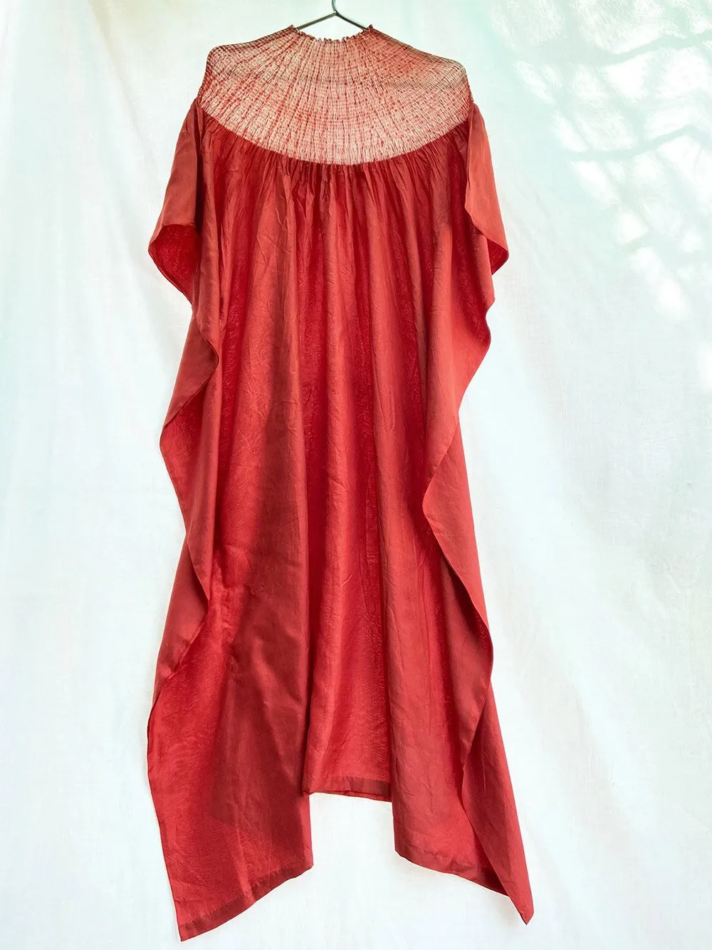 Studio Medium   I   Silk Kaftan With Shibori Neckline