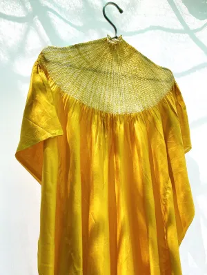 Studio Medium   I   Silk Kaftan With Shibori Neckline