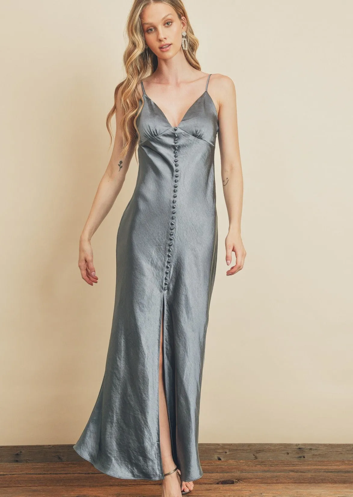 Stunner Satin Slip Dress