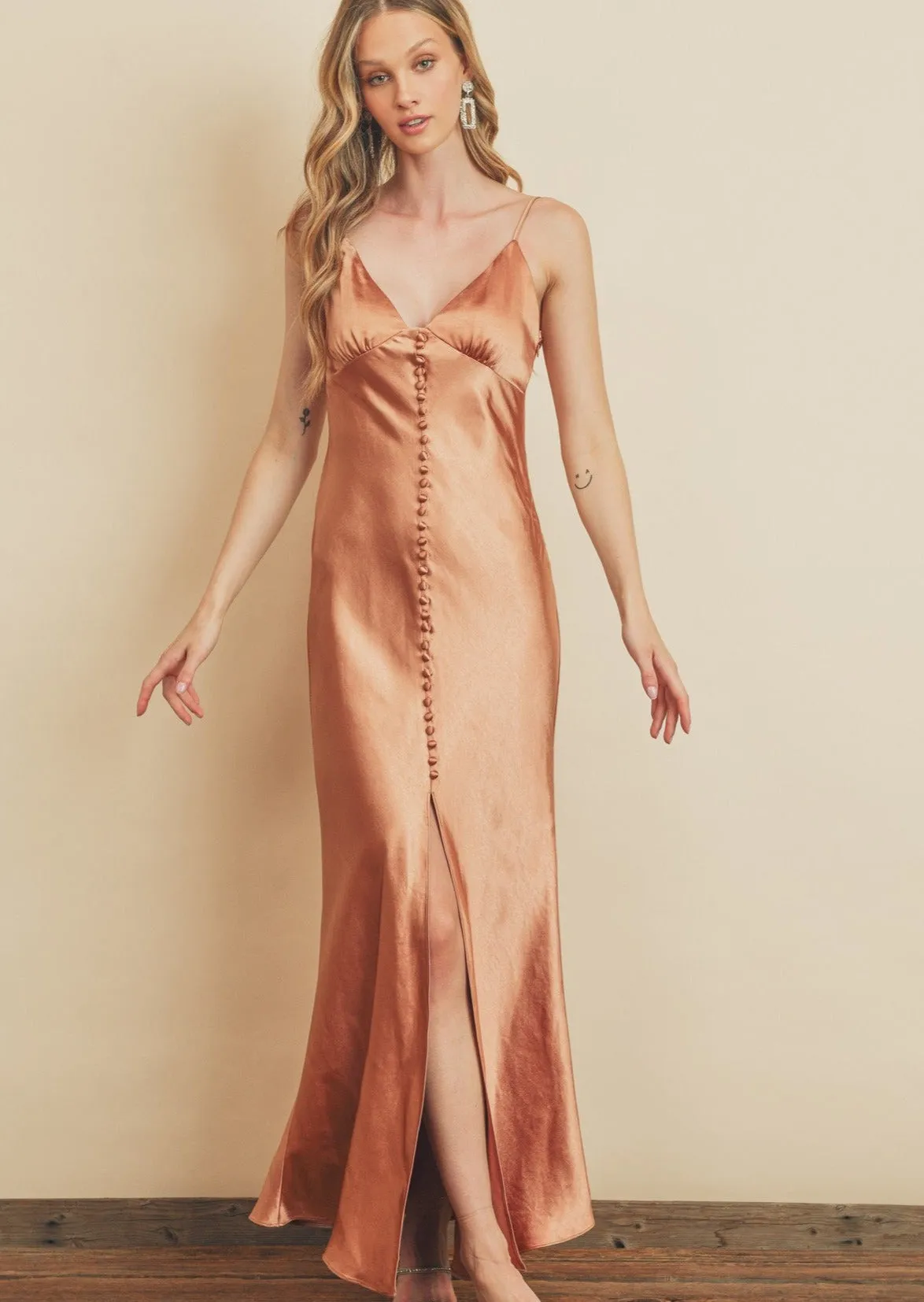 Stunner Satin Slip Dress
