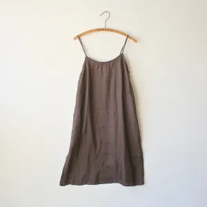 Sula Silk Slip Dress - Mushroom