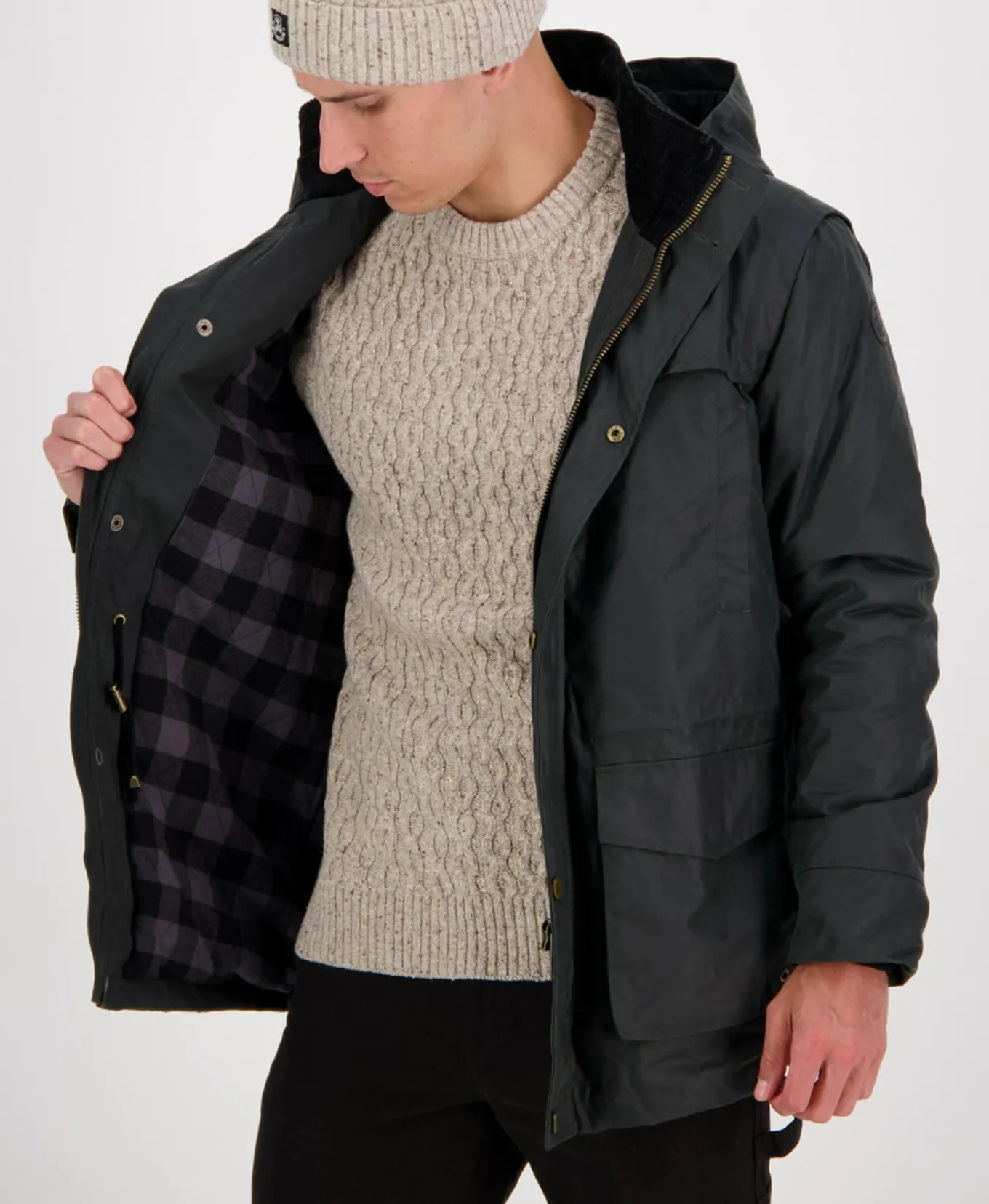 Swanndri Evans Flat Oilskin Jacket