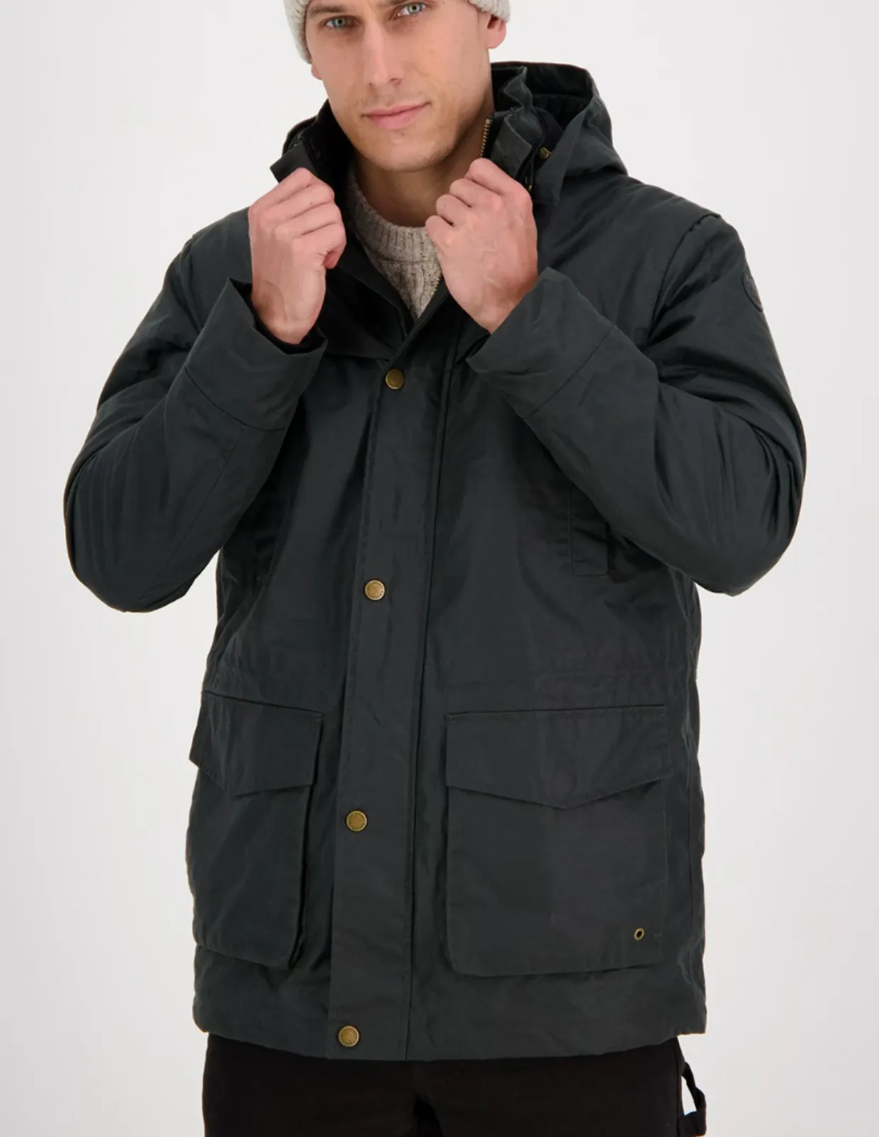 Swanndri Evans Flat Oilskin Jacket