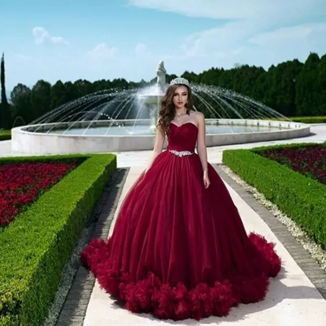 Sweet Off Shoulder Ruched Ball Gown