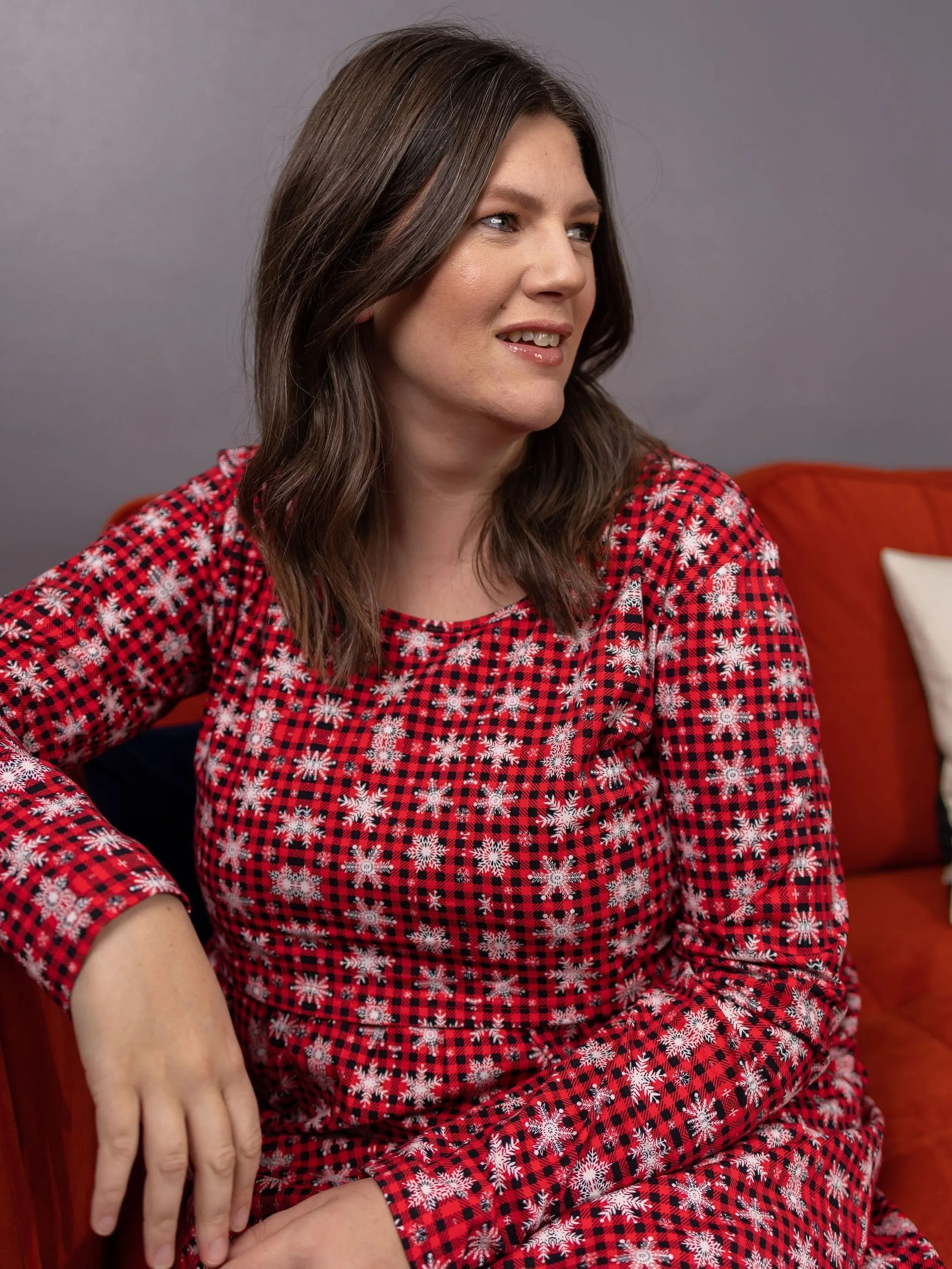 Tartan Breastfeeding Skater Dress