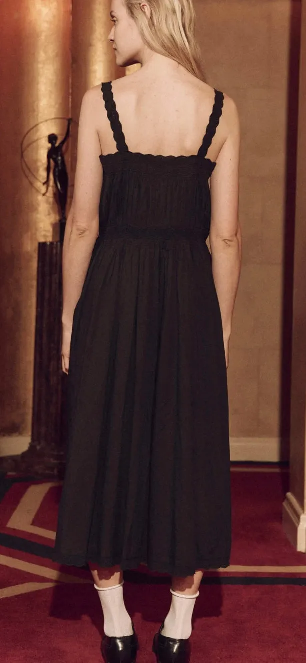 THE GREAT-The Cachet Dress Black