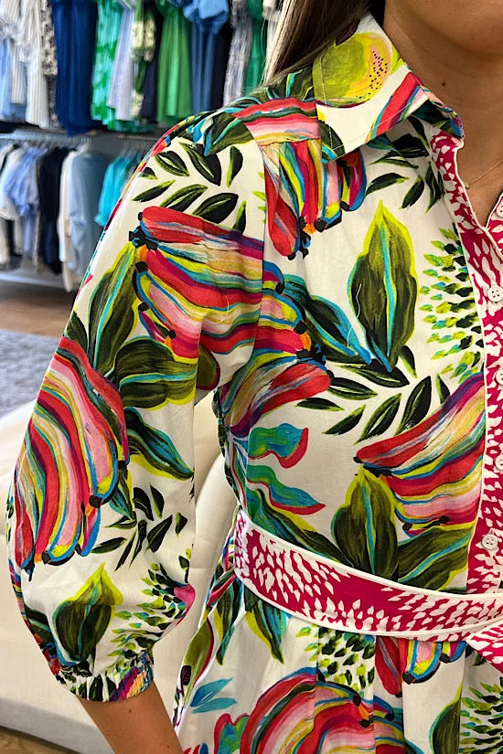 The Remi Dress in Banana Pops