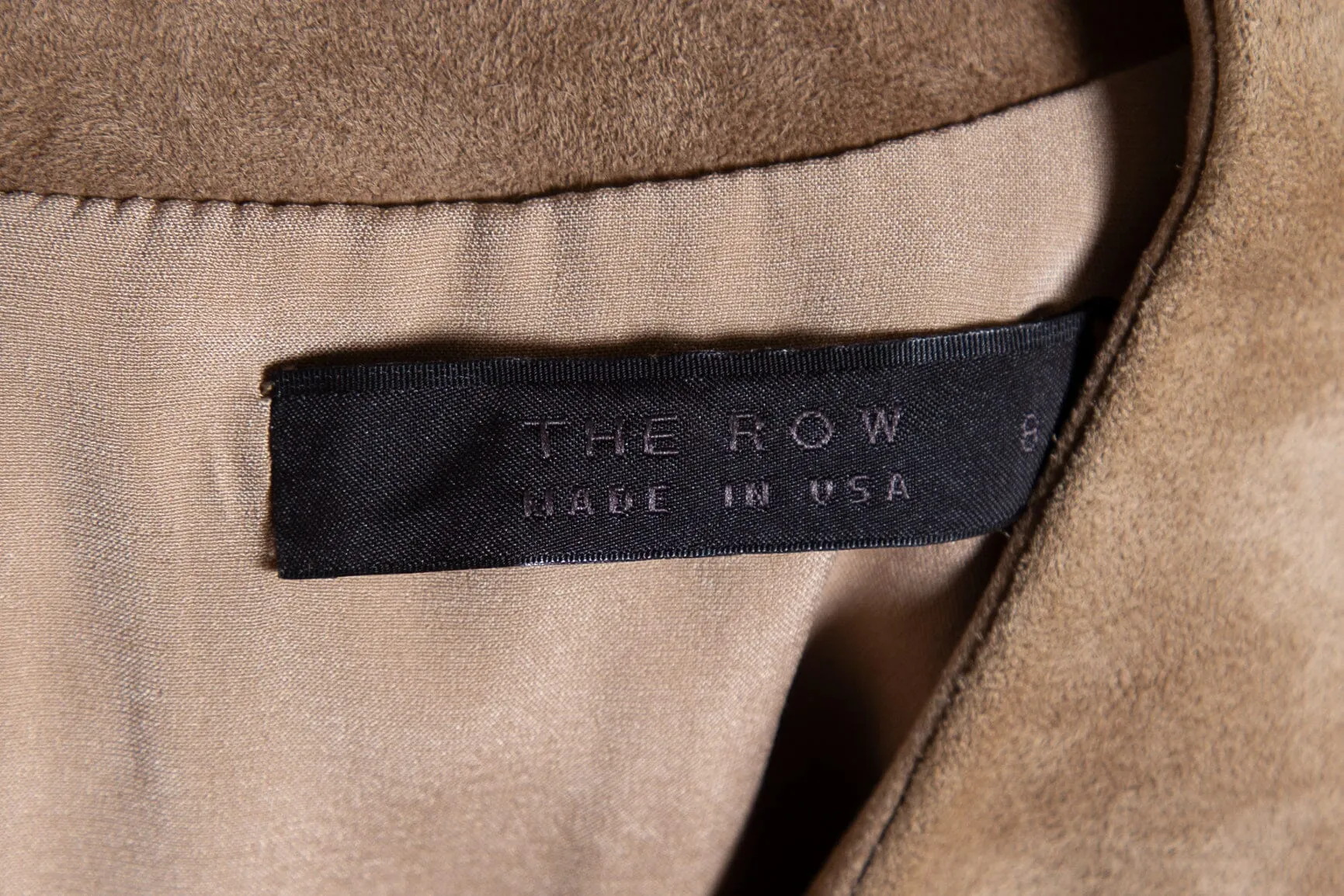 The Row Brown Suede Sleeveless Dress SZ 8