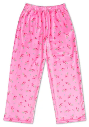 Theme Sweet Pink Plush Pants
