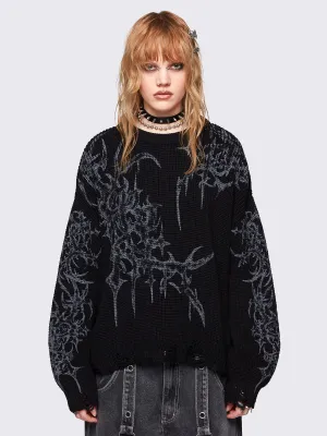Thorns Black Sweater