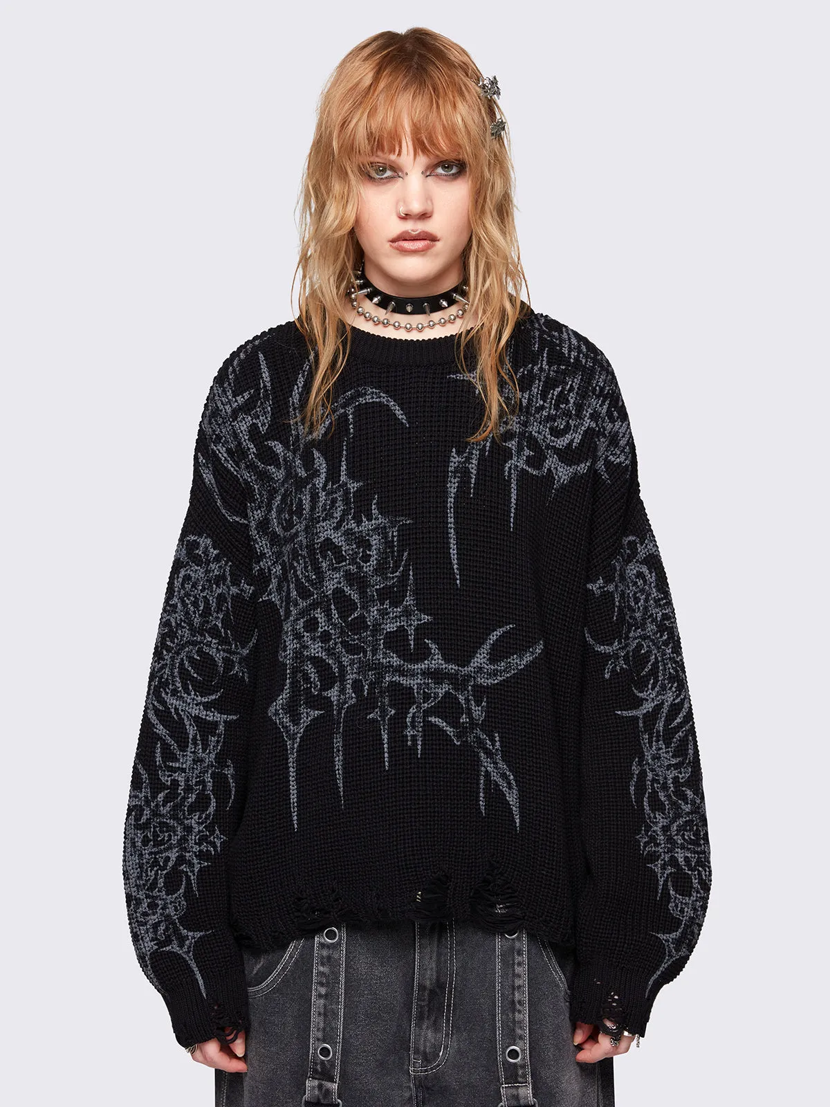 Thorns Black Sweater