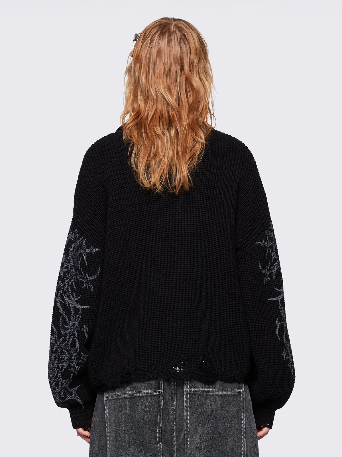 Thorns Black Sweater