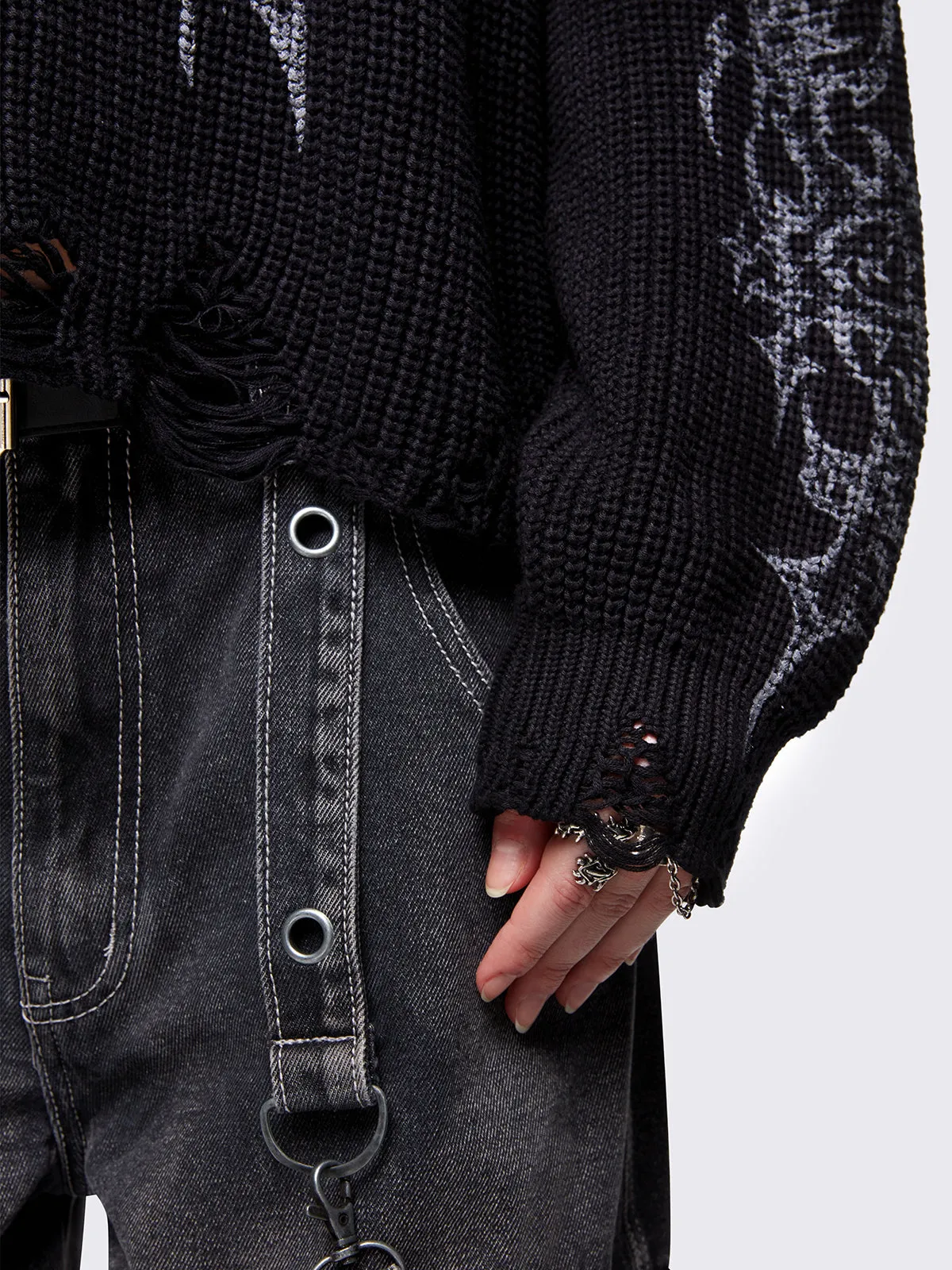 Thorns Black Sweater