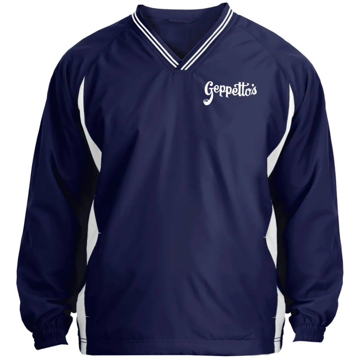 Tipped V-Neck Windshirt