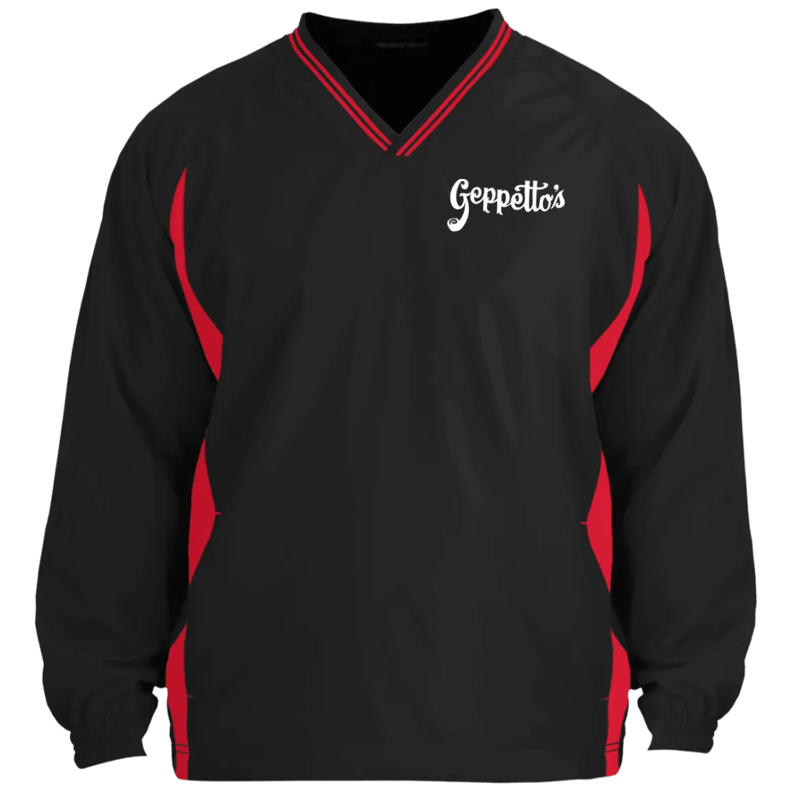 Tipped V-Neck Windshirt