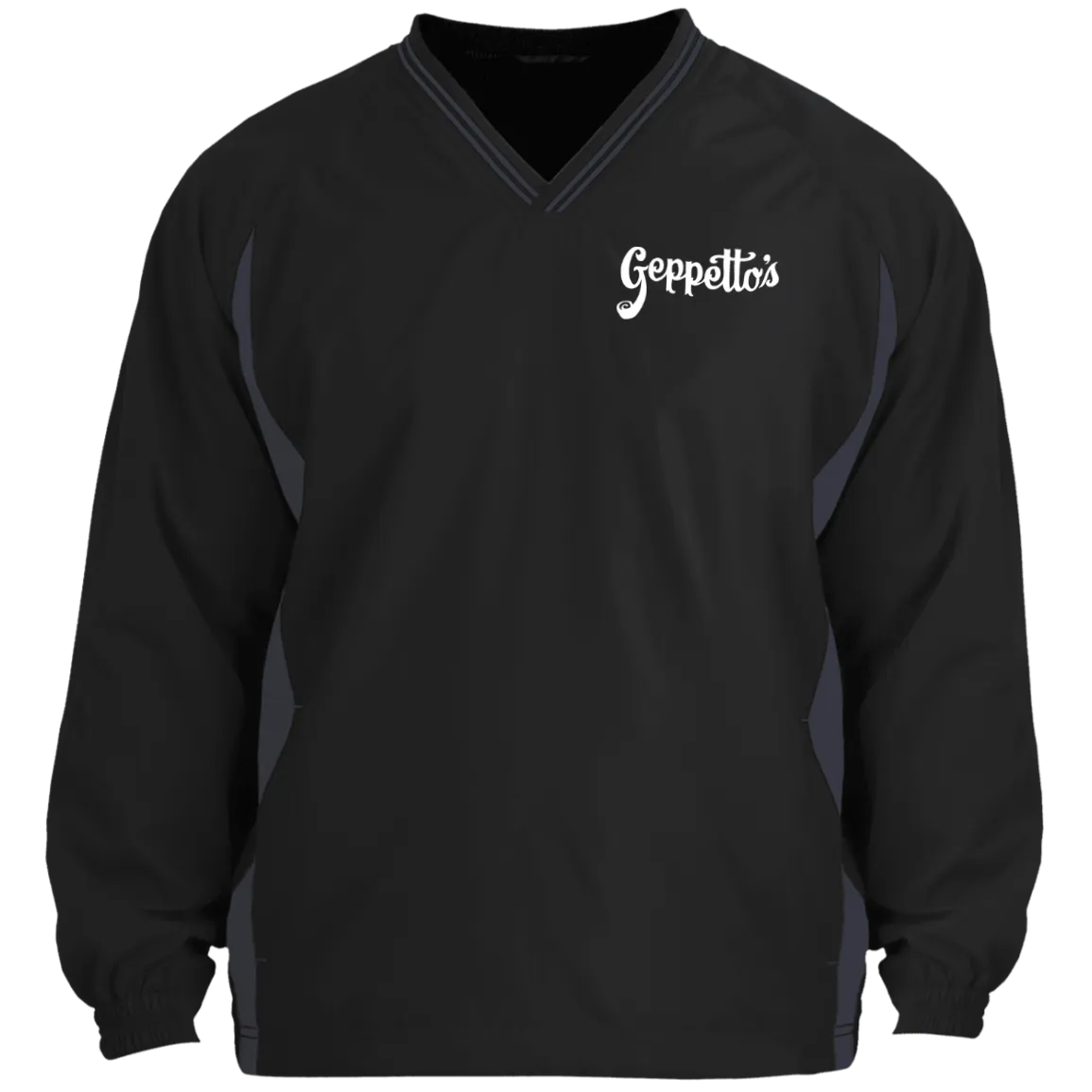Tipped V-Neck Windshirt