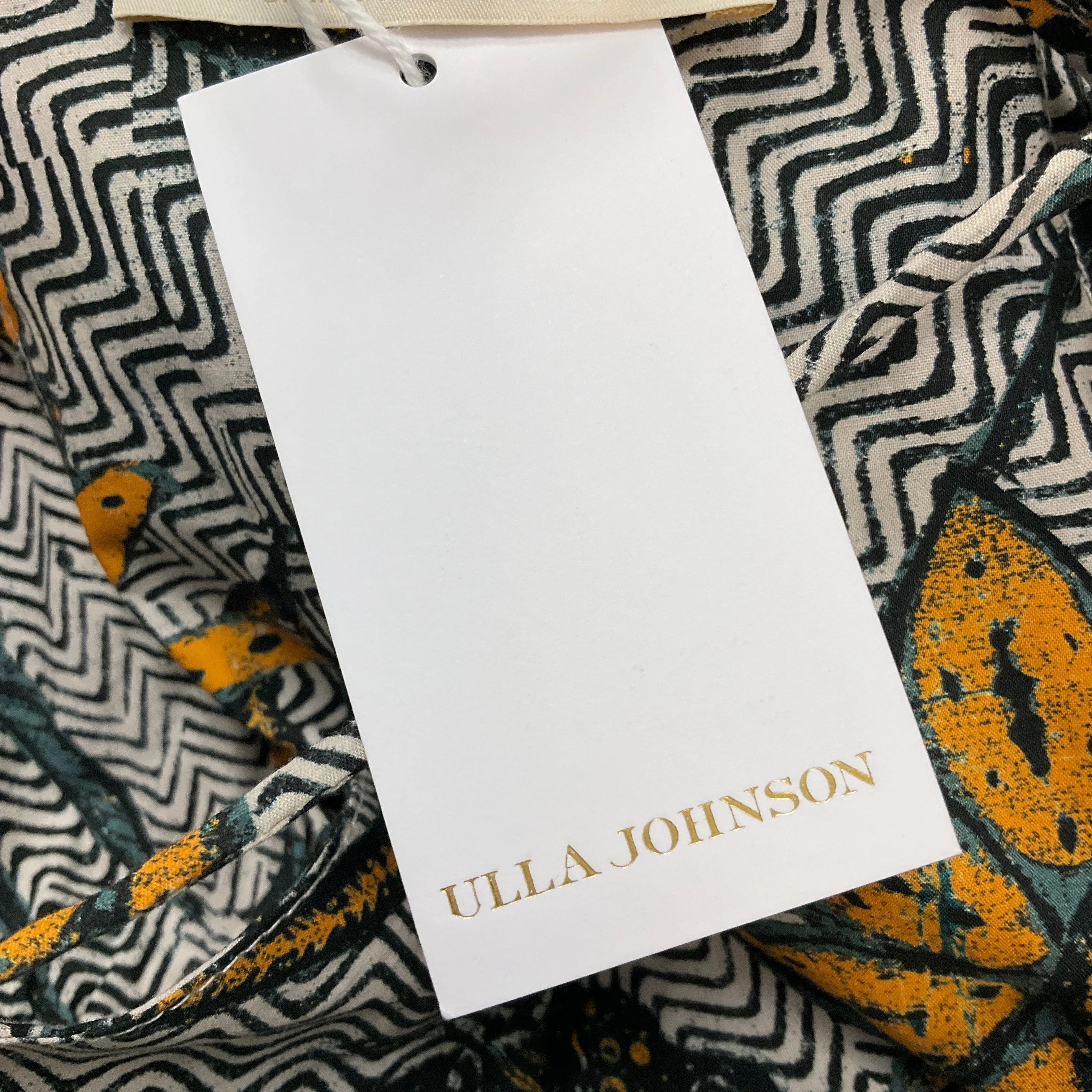 Ulla Johnson Multi Portofino Print Cold Shoulder Tahlia Dress