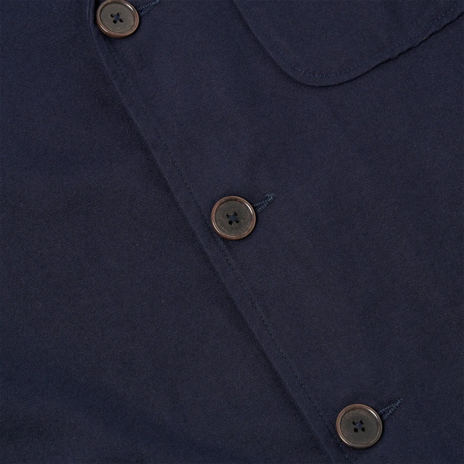 Universal Works Three Button Jacket Brushed Moleskin Navy