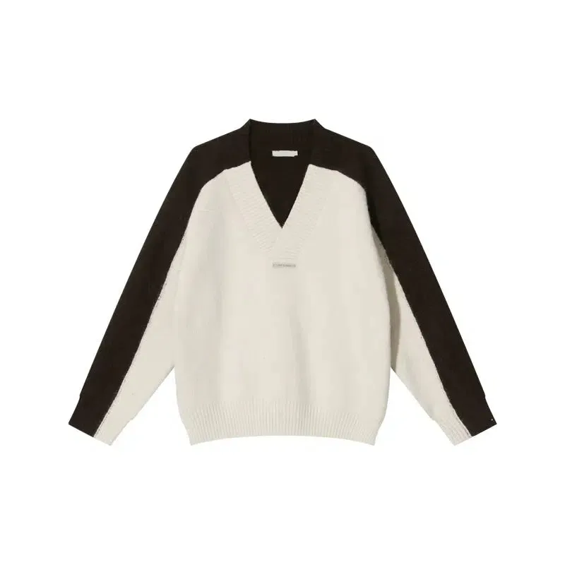 V-neck Knit Sweater