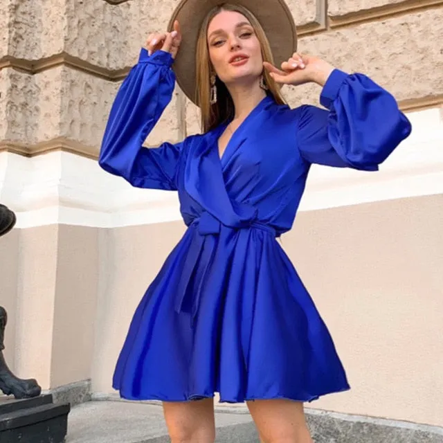 V-Neck Slip Club Party Dress