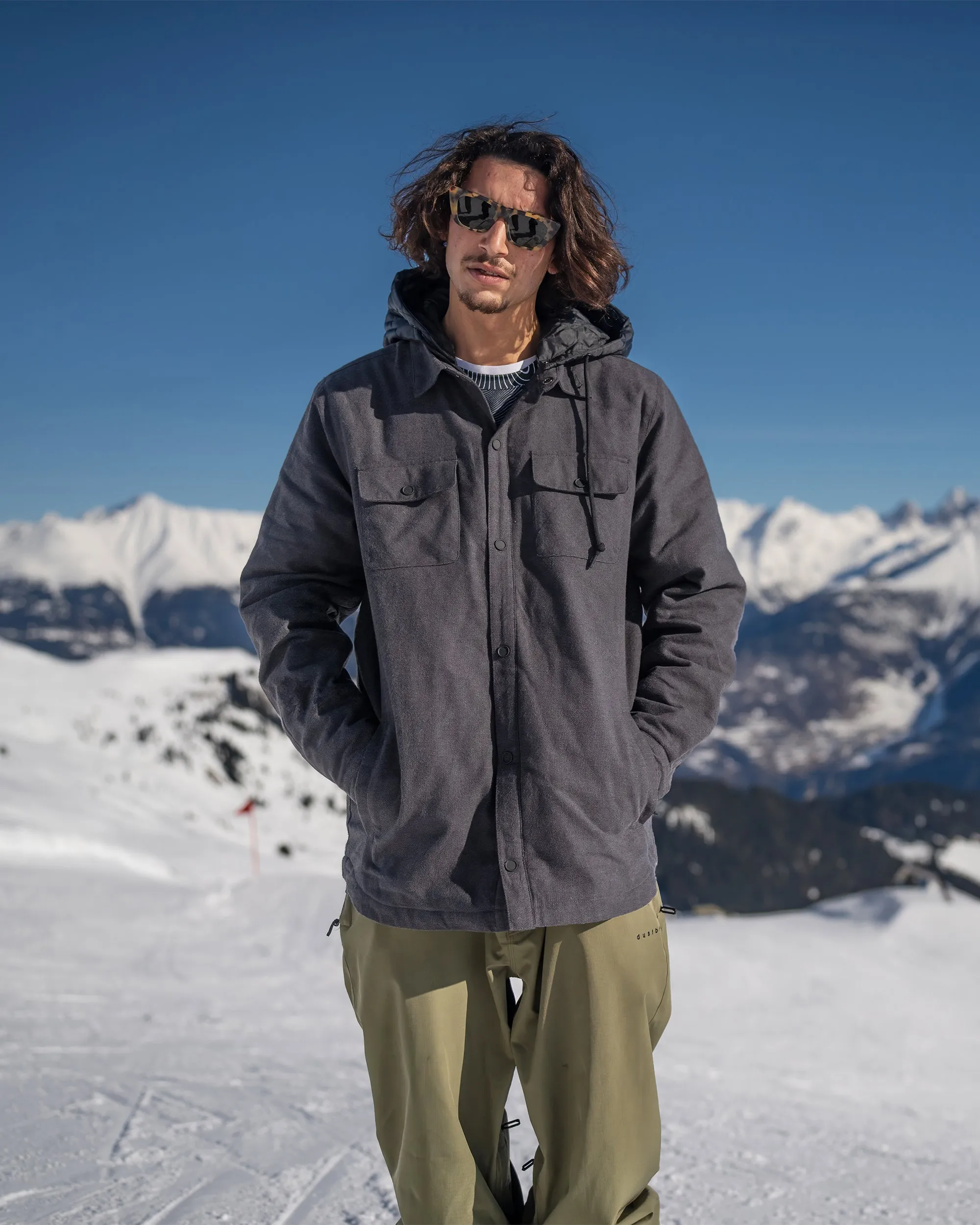 Veste Insulated Riding Flannel - Heather Black