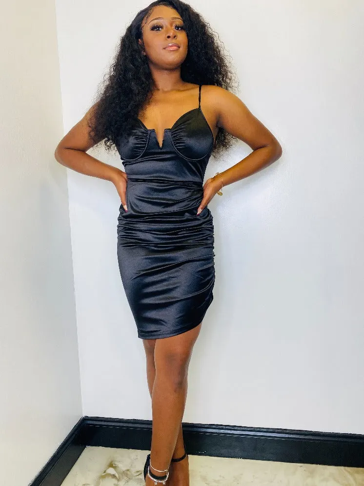 Victoria Satin Dress
