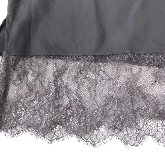Victoria's Secret Lace Satin Slip Black Pearl XS