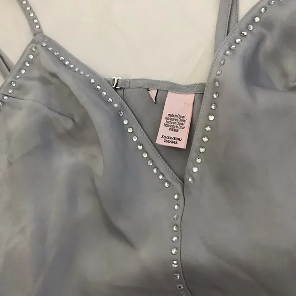Victoria’s Secret satin &amp; Rhinestone slip dress