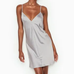 Victoria’s Secret satin &amp; Rhinestone slip dress