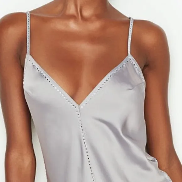 Victoria’s Secret satin &amp; Rhinestone slip dress