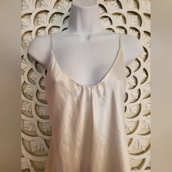 Victoria's Secret White Slip Dress Nightie Size Large