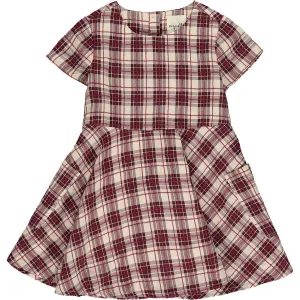 Vignette Debbie Dress - Burgundy Plaid