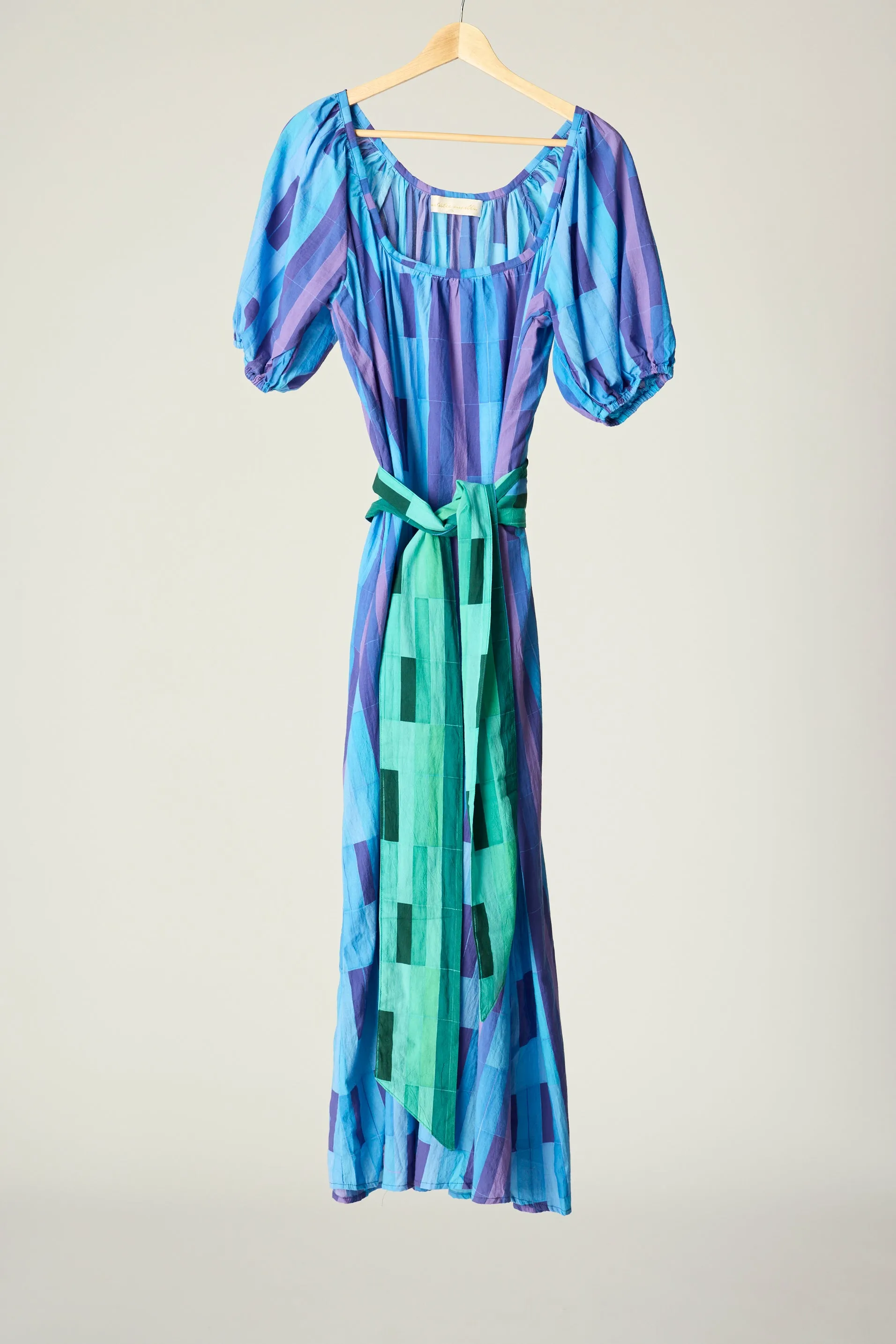 VIVI DRESS WITH CONTRASTING SASH