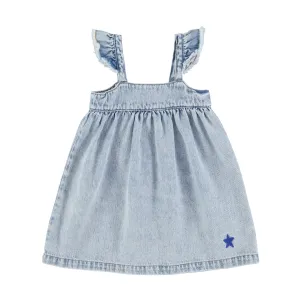 Washed blue denim dress by Piupiuchick