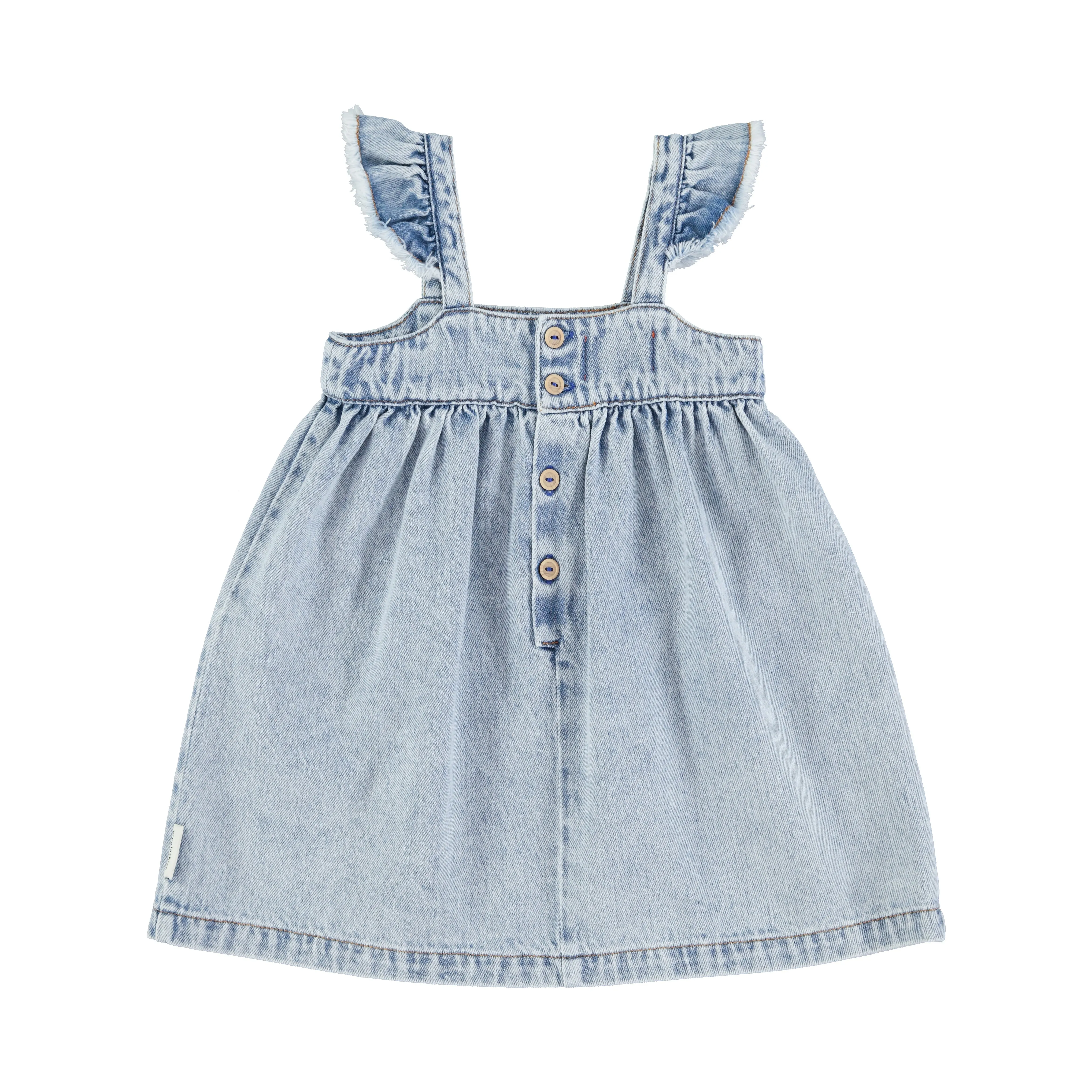 Washed blue denim dress by Piupiuchick