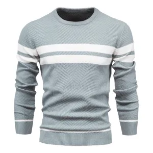 West Louis™ Fashion Patchwork Slim Sweater