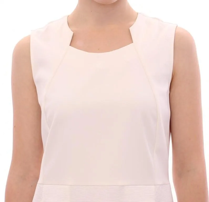 White cotton sheath dress