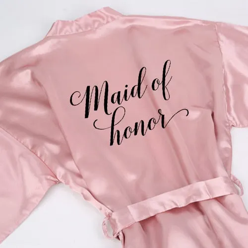 Women's Bridal Party Satin Robe