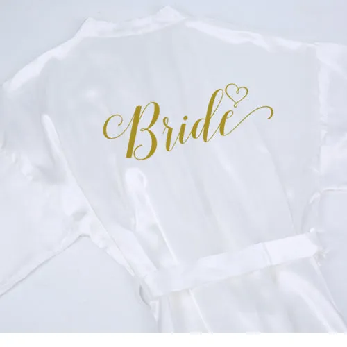 Women's Bridal Party Satin Robe
