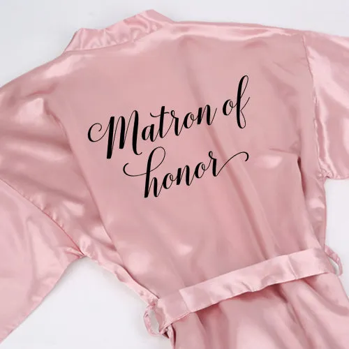 Women's Bridal Party Satin Robe