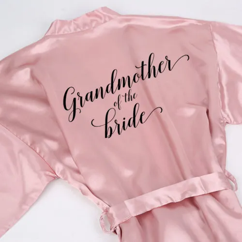 Women's Bridal Party Satin Robe