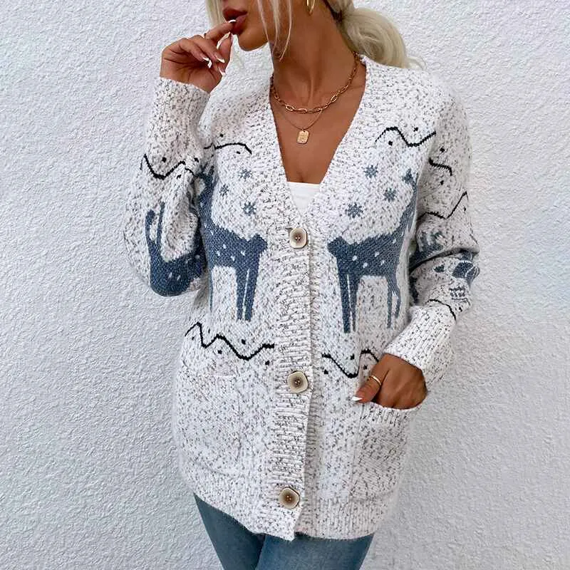 Womens Casual Open Front Long Sleeve Fuzzy Knit Cardigans Chunky Long Cardigan Sweaters with Pockets K260