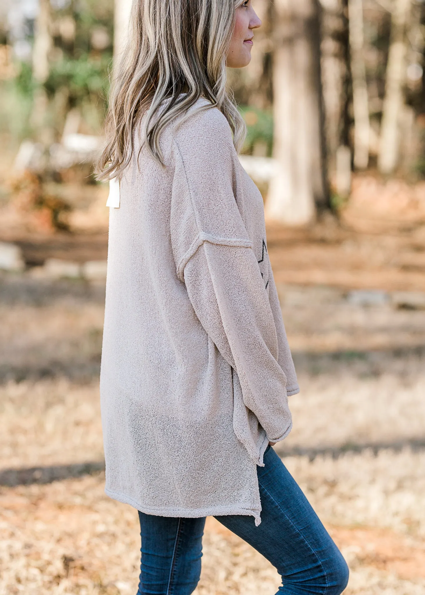 X Khaki Star Sweater